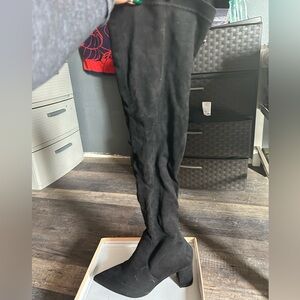 Lola Black Over-the-Knee Boots